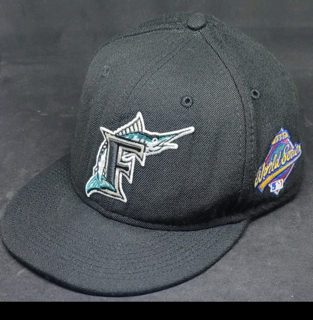FLORIDA MARLINS NEW ERA COOPERSTOWN 1997 WORLD SERIES FITTED HAT 8 1/8 W/TAG
